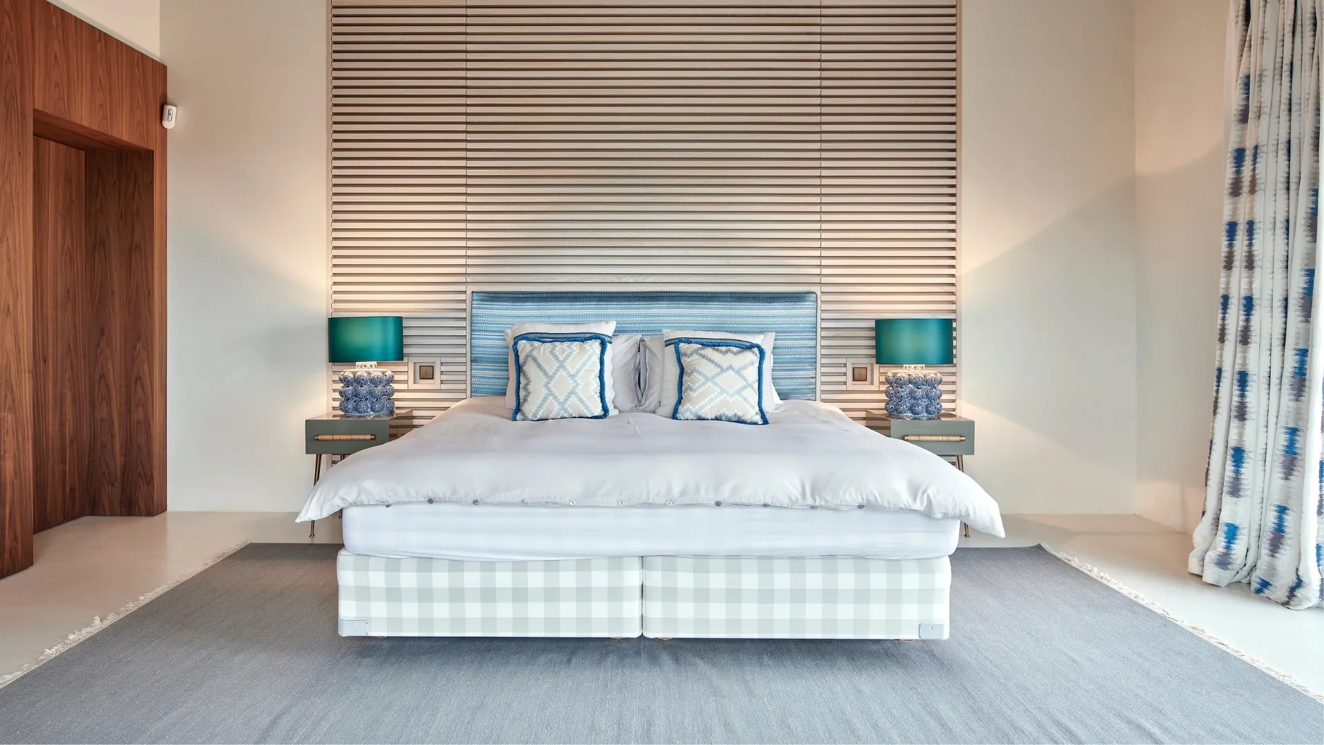 Luxury accommodation at The Lions Villa featuring elegant bedrooms and countryside views