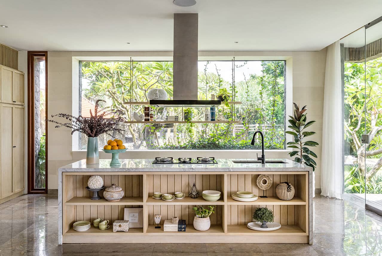 Indoor Kitchen Villa Candani by Pax Animi