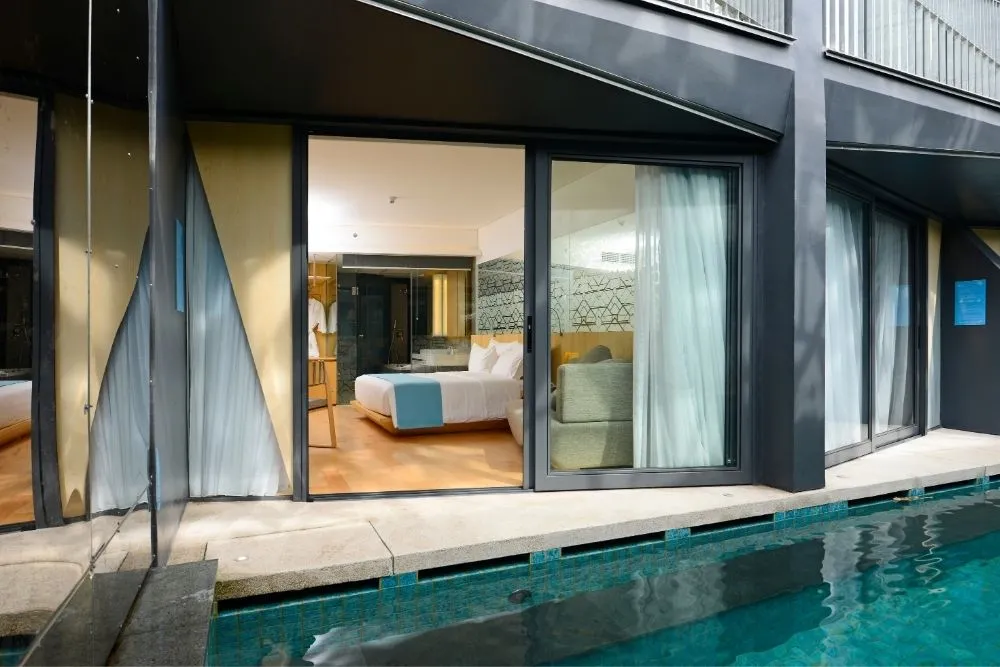 Guests enjoying eco-conscious facilities at IZE Seminyak Bali