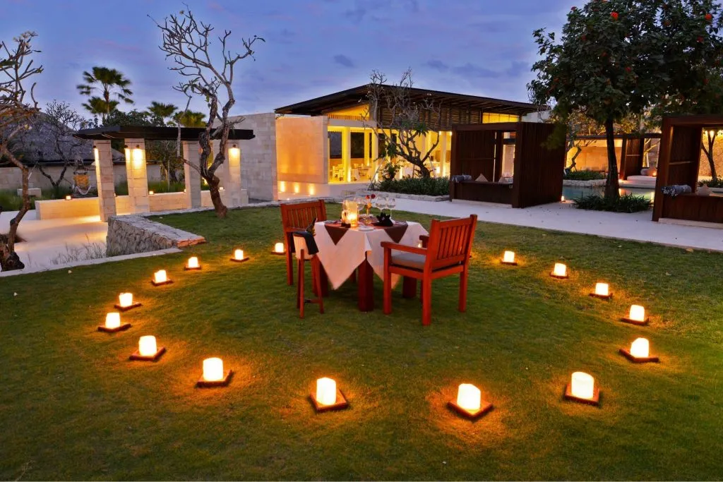 Romantic dinner in Nusa Dua for couples