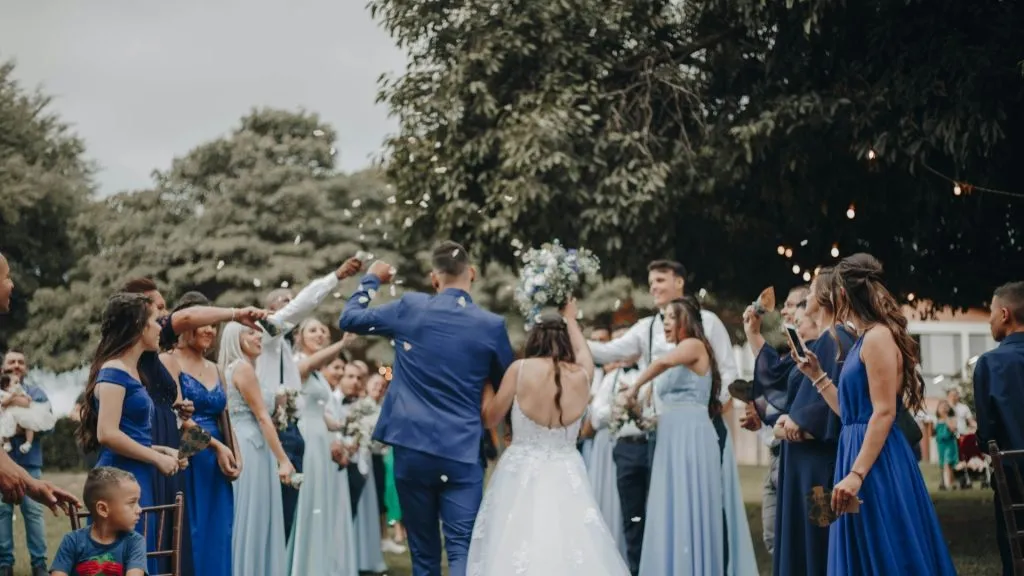 Romantic destination wedding in Portugal at a historic castle surrounded by nature